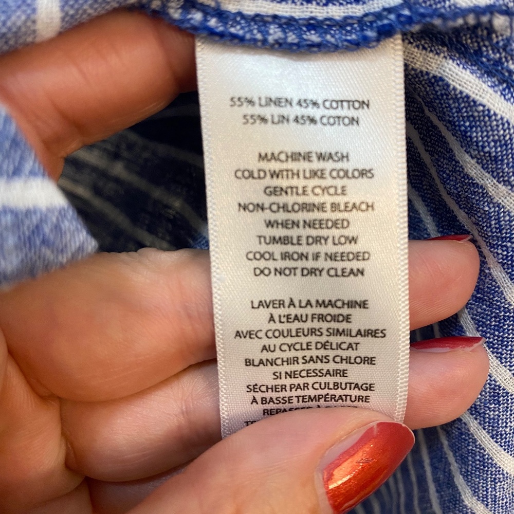 Beachlunchlounge, NAOMI‎ TOP, 45% Cotton-55% Linen, Size M - Picture 7 of 7